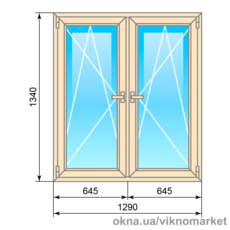 Окно Salamander Streamline Cream 1290x1340
